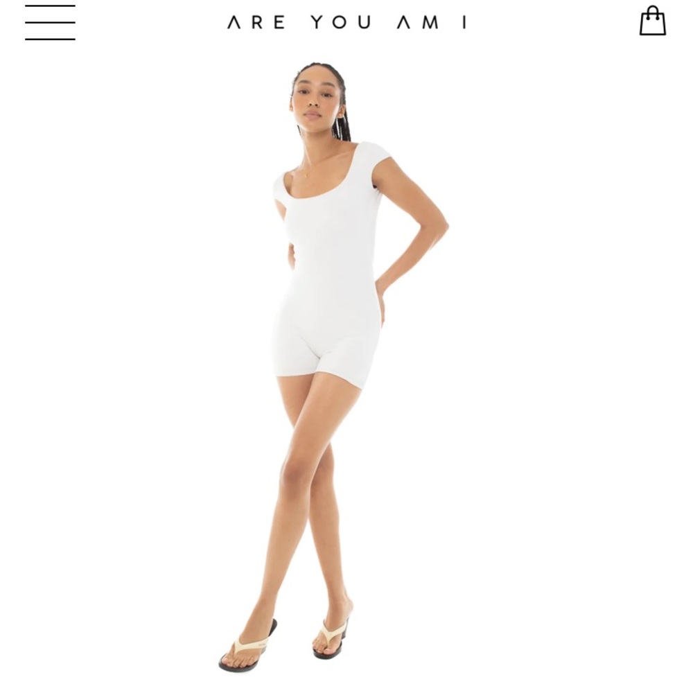 are you am i juna romper in white